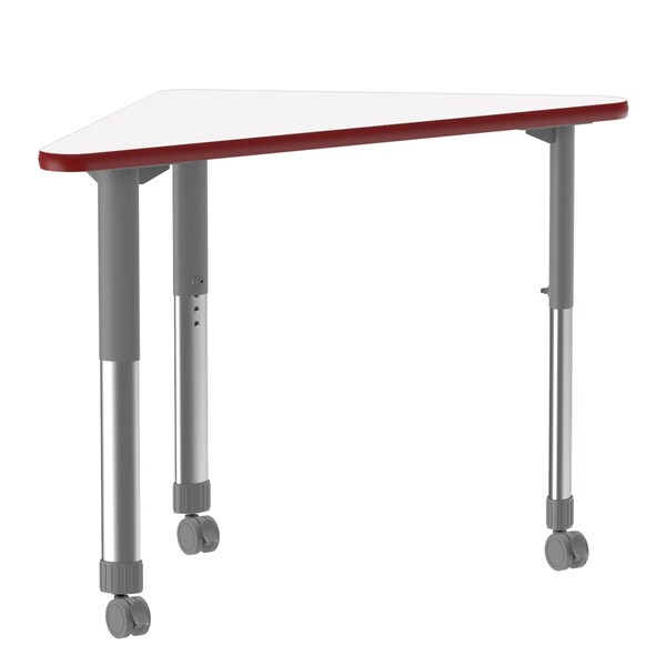 HPL Collaborative Desk - Casters - Wing
